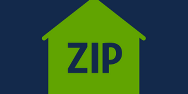 Zip Code icon with house